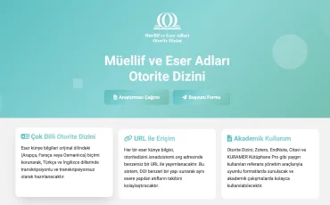 Müellif ve Eser Adları Otorite Dizini